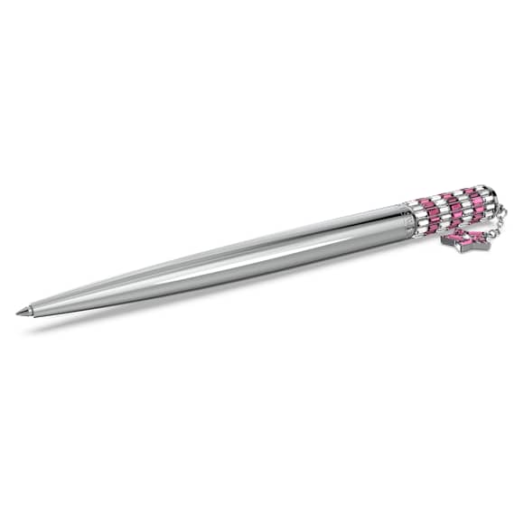 Celebration 2023 ballpoint pen, Star, Pink, Chrome plated - Swarovski, 5653398