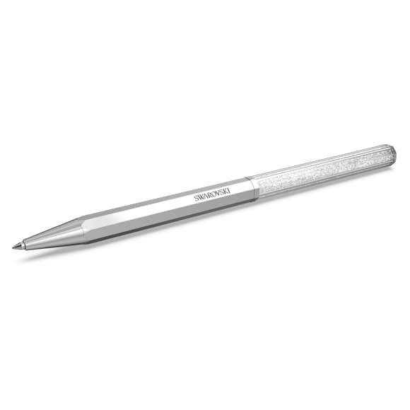 Crystalline ballpoint pen, Octagon shape, Silver Tone, Chrome plated - Swarovski, 5654062
