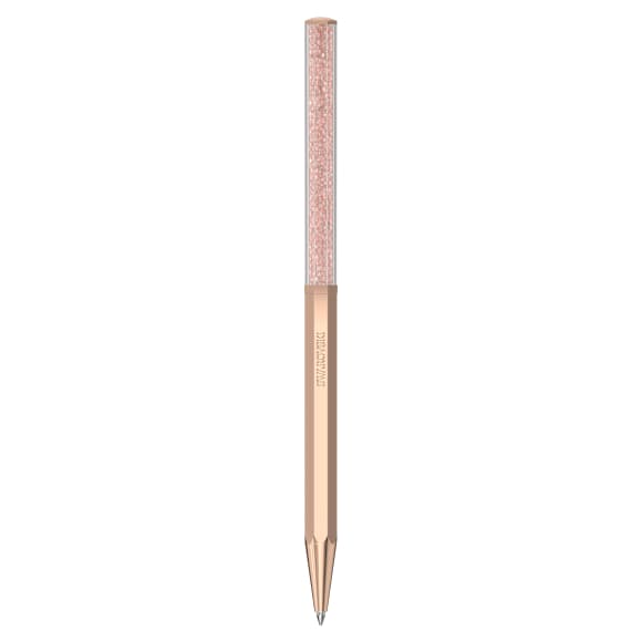 Crystalline ballpoint pen, Octagon shape, Rose gold tone, Rose gold-tone plated - Swarovski, 5654065