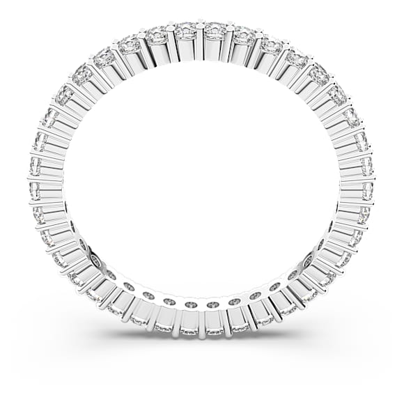 Vittore ring, Round cut, White, Silver-tone finish - Swarovski, 5655705