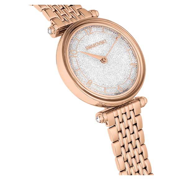 Crystalline Wonder watch, Swiss Made, Metal bracelet, Rose gold tone, Rose gold-tone finish - Swarovski, 5656911