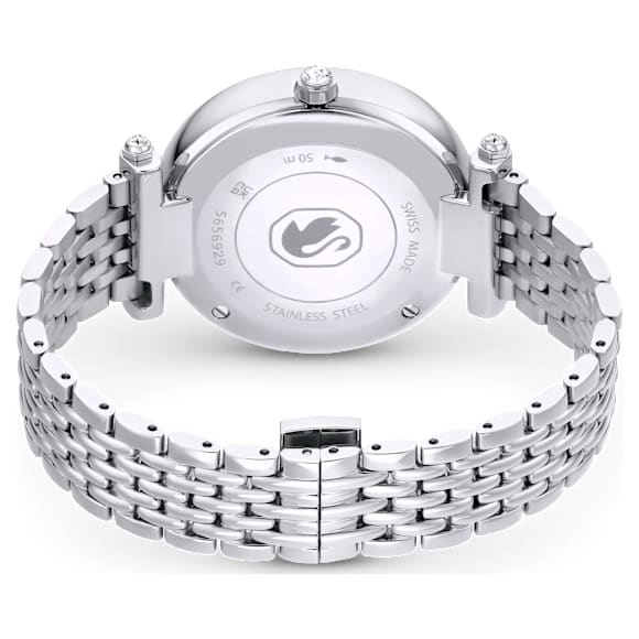 Orologio Crystalline Wonder, Fabbricato in Svizzera, Bracciale di metallo, Tono argentato, Acciaio inossidabile - Swarovski, 5656929