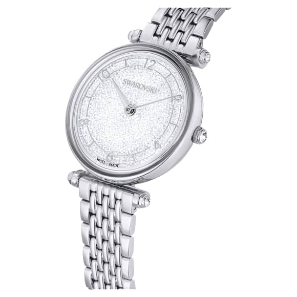 Crystalline Wonder watch, Swiss Made, Metal bracelet, Silver Tone, Stainless steel - Swarovski, 5656929