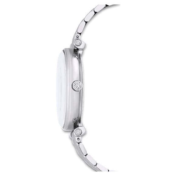 Crystalline Wonder watch, Swiss Made, Metal bracelet, Silver tone, Stainless steel - Swarovski, 5656929