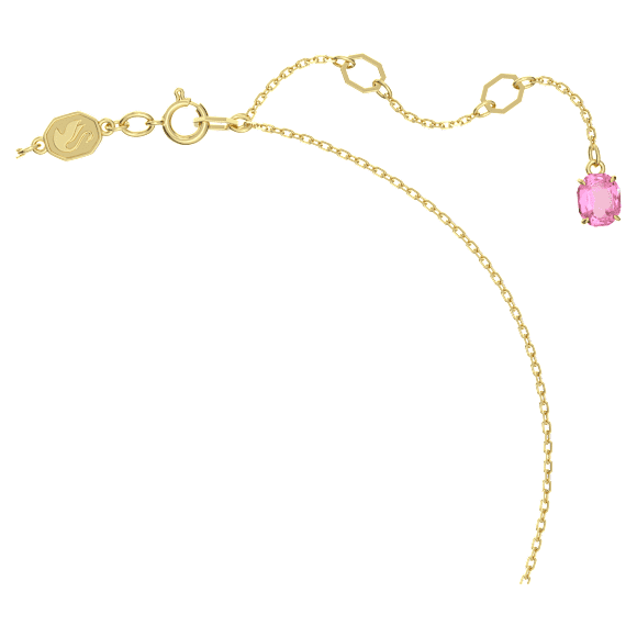 Idyllia Kolye, Çiçek, Küçük, Pembe, 18k altın rengi yüzey - Swarovski, 5657875
