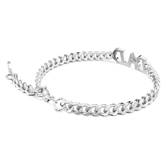 Father's Day - Dad bracelet, White, Rhodium plated - Swarovski, 5658330