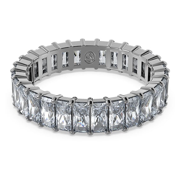 Matrix Ring, Baguette-Schliff, Grau, Rutheniert - Swarovski, 5661470