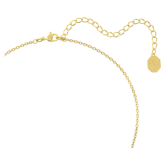 Bella V pendant, Round cut, Gold tone, Gold-tone plated - Swarovski, 5662091