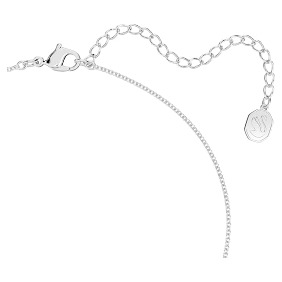 Idyllia Lilia Y necklace, Butterfly, Blue, Rhodium plated - Swarovski, 5662179
