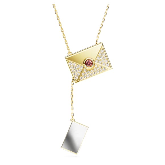 Letra 項鏈, 情書, 漸層色, 鍍金色色調 - Swarovski, 5662878