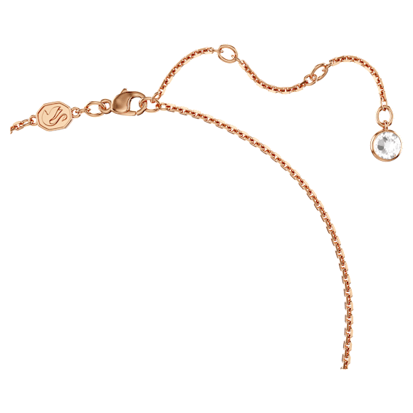 Una set, Heart, Pink, Rose gold-tone plated - Swarovski, 5662884