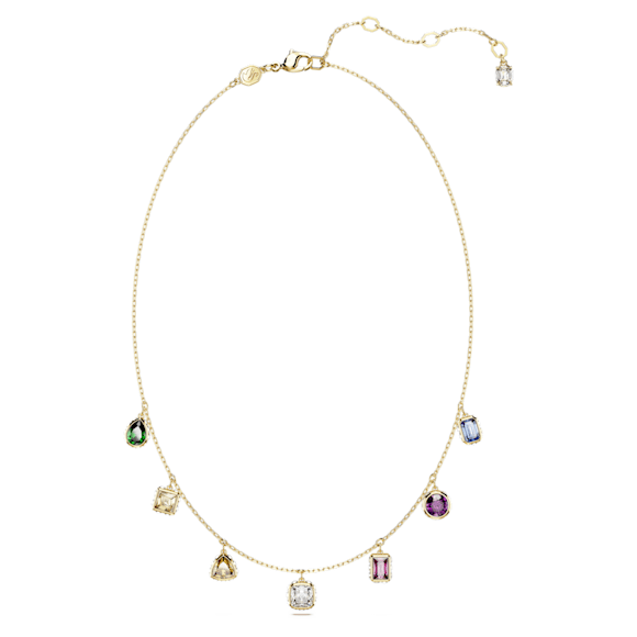 Collier Stilla, Tailles variées, Multicolore, Placage de ton or - Swarovski, 5662918