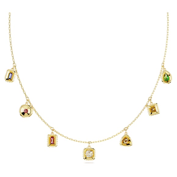 Collier Stilla, Tailles variées, Multicolore, Placage de ton or - Swarovski, 5662918