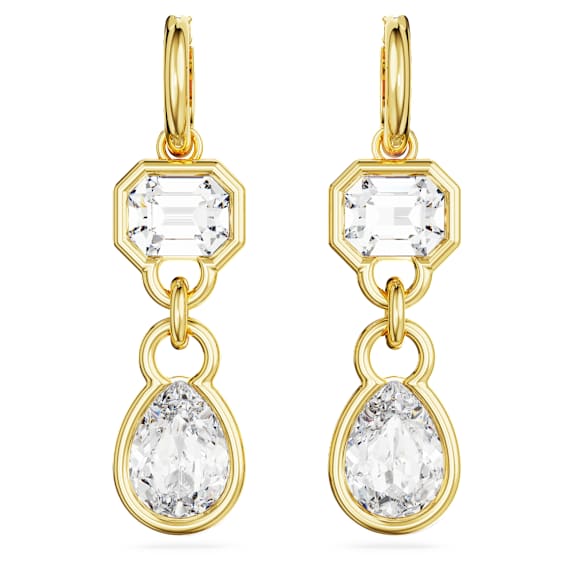 Pendientes Imber, Tallas mixtas, Blancos, Baño tono oro - Swarovski, 5663265