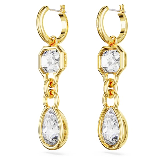Pendientes Imber, Tallas mixtas, Blancos, Baño tono oro - Swarovski, 5663265