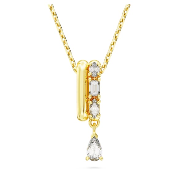 Pendente Dextera, Taglio misto, Bianco, Placcato color oro - Swarovski, 5663333
