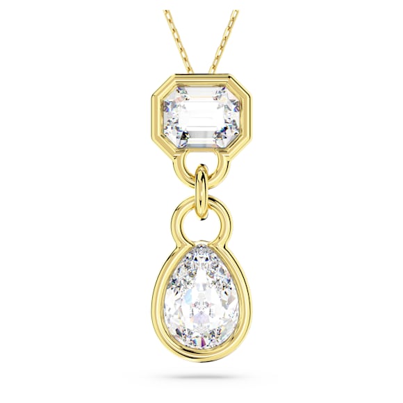 Imber Anhänger, Verschiedene Schliffe, Weiß, Goldlegierungsschicht - Swarovski, 5663339