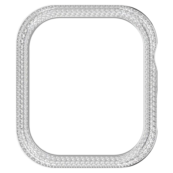 Carcasă Sparkling, Pentru Apple Watch® Series 7, 41 mm, Nuanță argintie - Swarovski, 5663567
