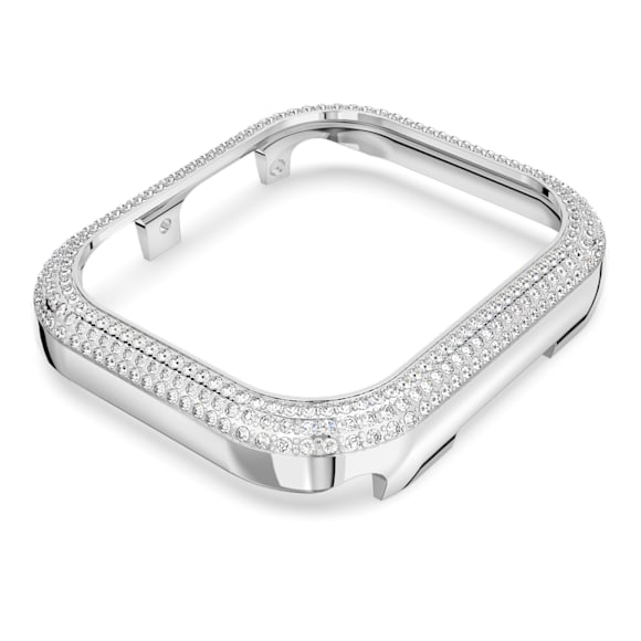 Carcasă Sparkling, Pentru Apple Watch® Series 7, 41 mm, Nuanță argintie - Swarovski, 5663567