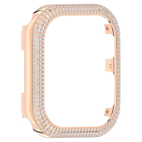 Carcasă Sparkling, Pentru Apple Watch® Series 7, 41 mm, Nuanță roz-aurie - Swarovski, 5663568