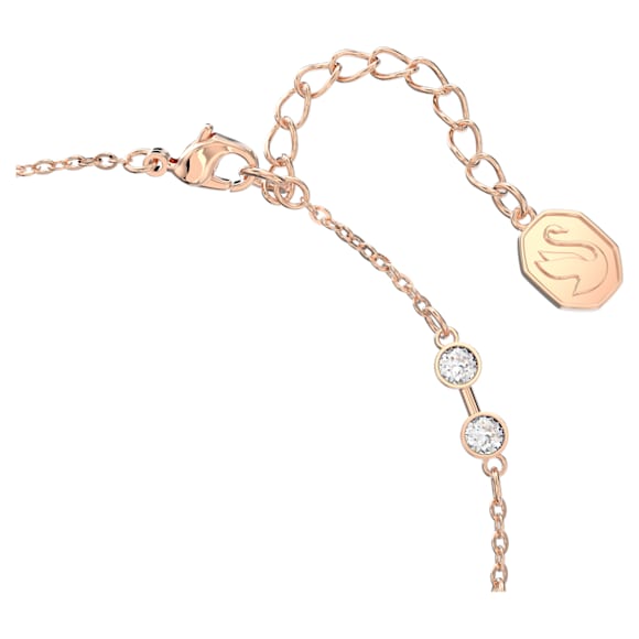 Swarovski Remix Collection strand, Ronde slijpvorm, Wit, 18k roségouden afwerking - Swarovski, 5664055