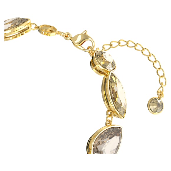 Pulseira Elegance of Africa, Combinação de lapidações, Castanho, Lacado a dourado - Swarovski, 5664794