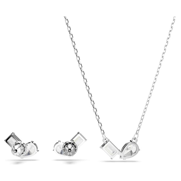 Mesmera Set, Verschiedene Schliffe, Weiß, Rhodiniert - Swarovski, 5665829
