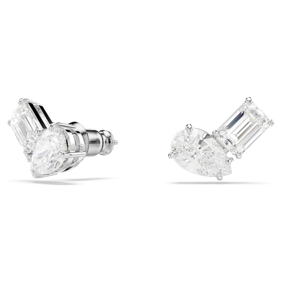 Mesmera set, Mixed cuts, White, Rhodium plated - Swarovski, 5665829