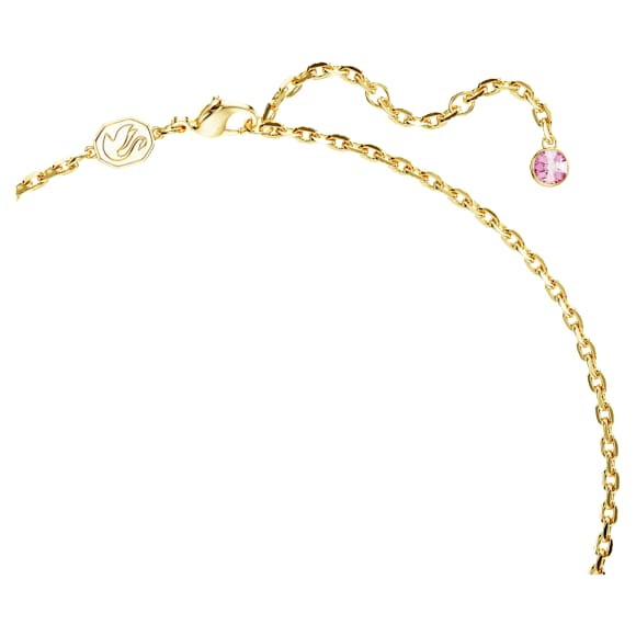 Letra 套裝, 情書, 粉紅色, 鍍金色色調 - Swarovski, 5665865