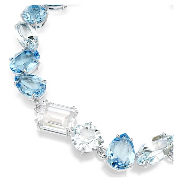 Gema ブレスレット, ミックスカット, ブルー, ロジウム・プレー