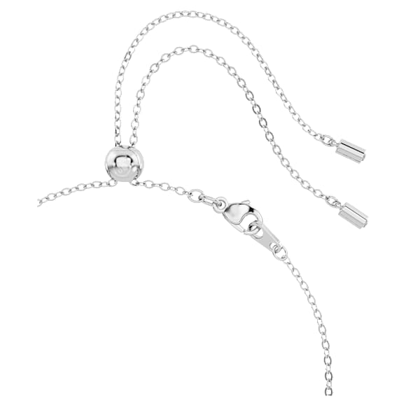 Luna choker, Moon, White, Rhodium plated - Swarovski, 5666178