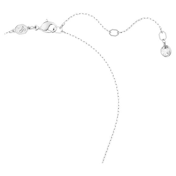 Pendentif Luna, Lune, Blanc, Métal rhodié - Swarovski, 5666181