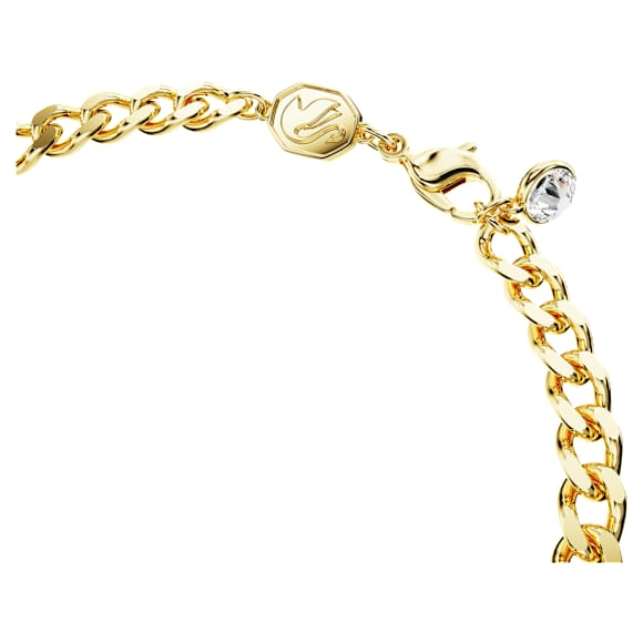 Idyllia bracelet, Ladybug, Red, Gold-tone plated - Swarovski, 5666238