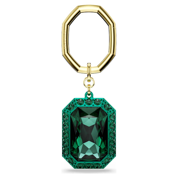 Schlüsselanhänger, Oktagon-Schliff, Grün, Metallmix - Swarovski, 5666643