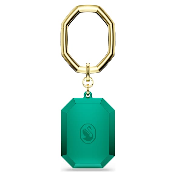 Key ring, Octagon cut, Green, Mixed metal finish - Swarovski, 5666643