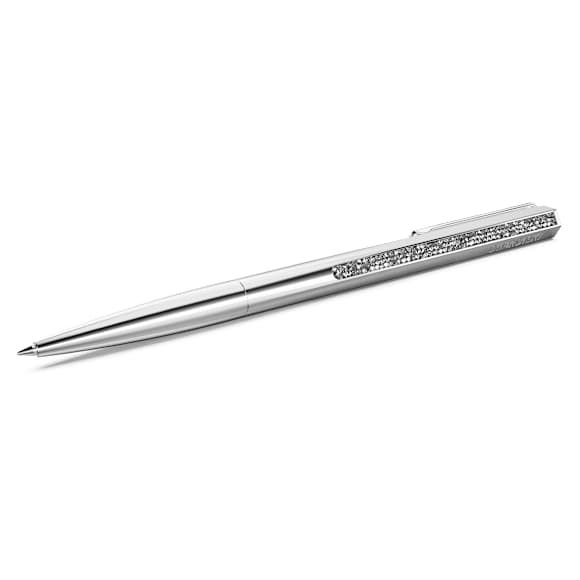 Crystal Shimmer ballpoint pen, Silver tone, Chrome plated - Swarovski, 5668056