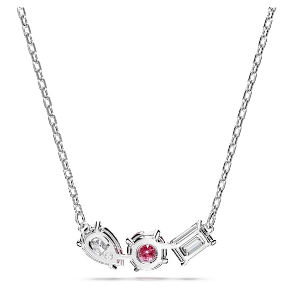 Mesmera pendant, Mixed cuts, Pink, Rhodium plated - Swarovski, 5668275