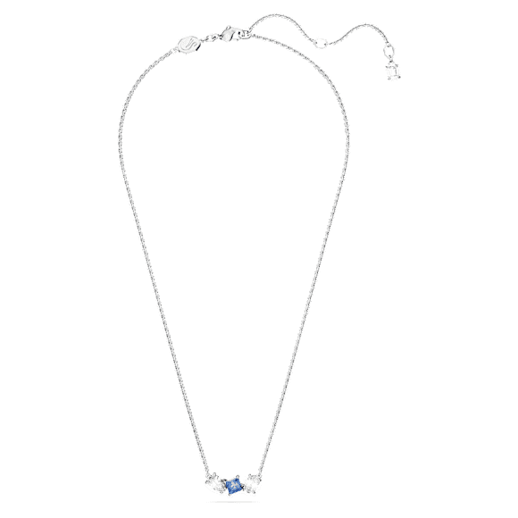 Mesmera hanger, Verschillende slijpvormen, Blauw, Rodium toplaag - Swarovski, 5668276