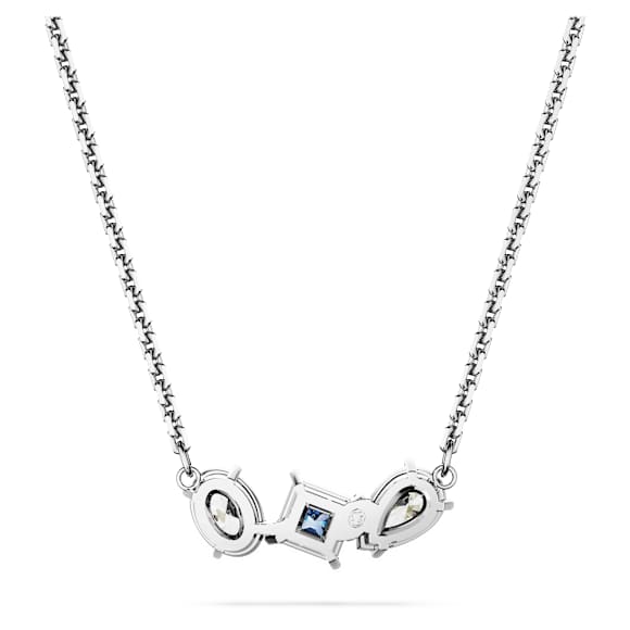 Mesmera hanger, Verschillende slijpvormen, Blauw, Rodium toplaag - Swarovski, 5668276