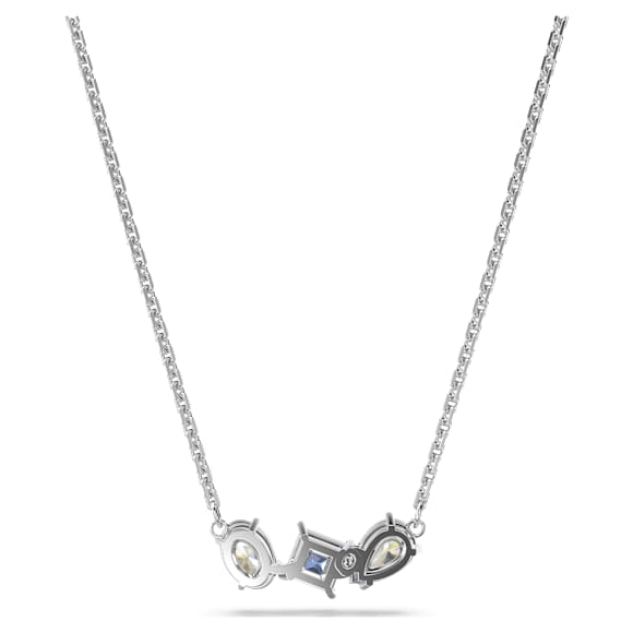 Mesmera hanger, Verschillende slijpvormen, Blauw, Rodium toplaag - Swarovski, 5668276