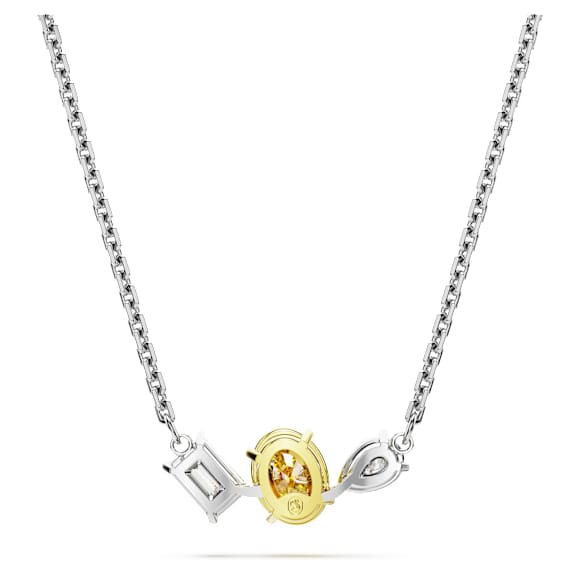 Mesmera pendant, Mixed cuts, Yellow, Mixed metal finish - Swarovski, 5668277