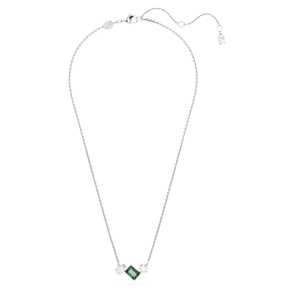 Pendentif Mesmera, Tailles variées, Vert, Métal rhodié - Swarovski, 5668278