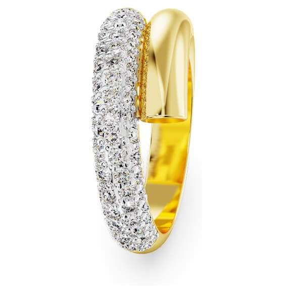 Dextera ring, White, Gold-tone plated - Swarovski, 5668812
