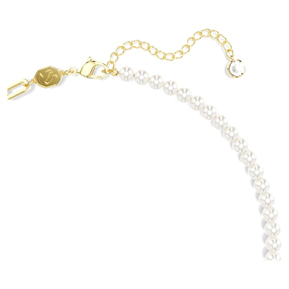 Obesek Teddy, Kristalni biser, Medved, Večbarven, PVD zlatega odtenka - Swarovski, 5669162