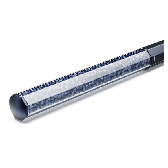 Crystalline ballpoint pen, Octagon shape, Blue, Blue lacquered - Swarovski, 5669933
