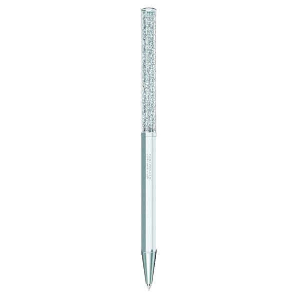 Penna a sfera Crystalline, Forma ottagonale, Blu, Azzurro laccato - Swarovski, 5669935