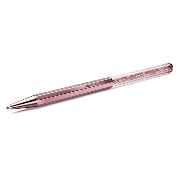 Bolígrafo Crystalline, Forma octagonal, Rosa, Lacado rosa