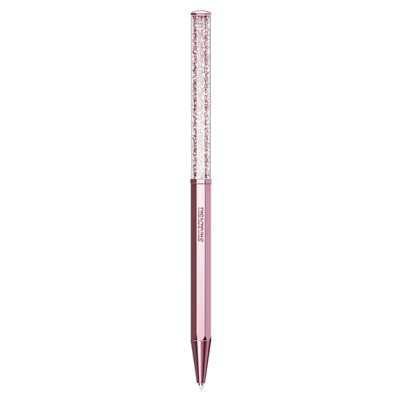 Stylo à bille Crystalline, Forme octogonale, Rose, Laqué rose - Swarovski, 5669937