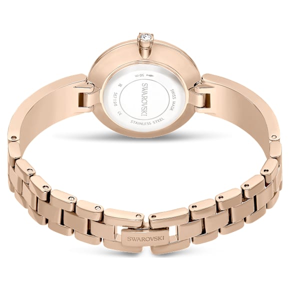 Illumina Uhr, Schweizer Produktion, Metallarmband, Goldfarben, Champagne-vergoldetes Finish - Swarovski, 5671196