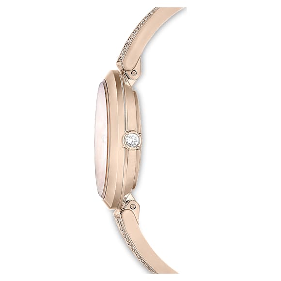 Illumina Uhr, Schweizer Produktion, Metallarmband, Goldfarben, Champagne-vergoldetes Finish - Swarovski, 5671196